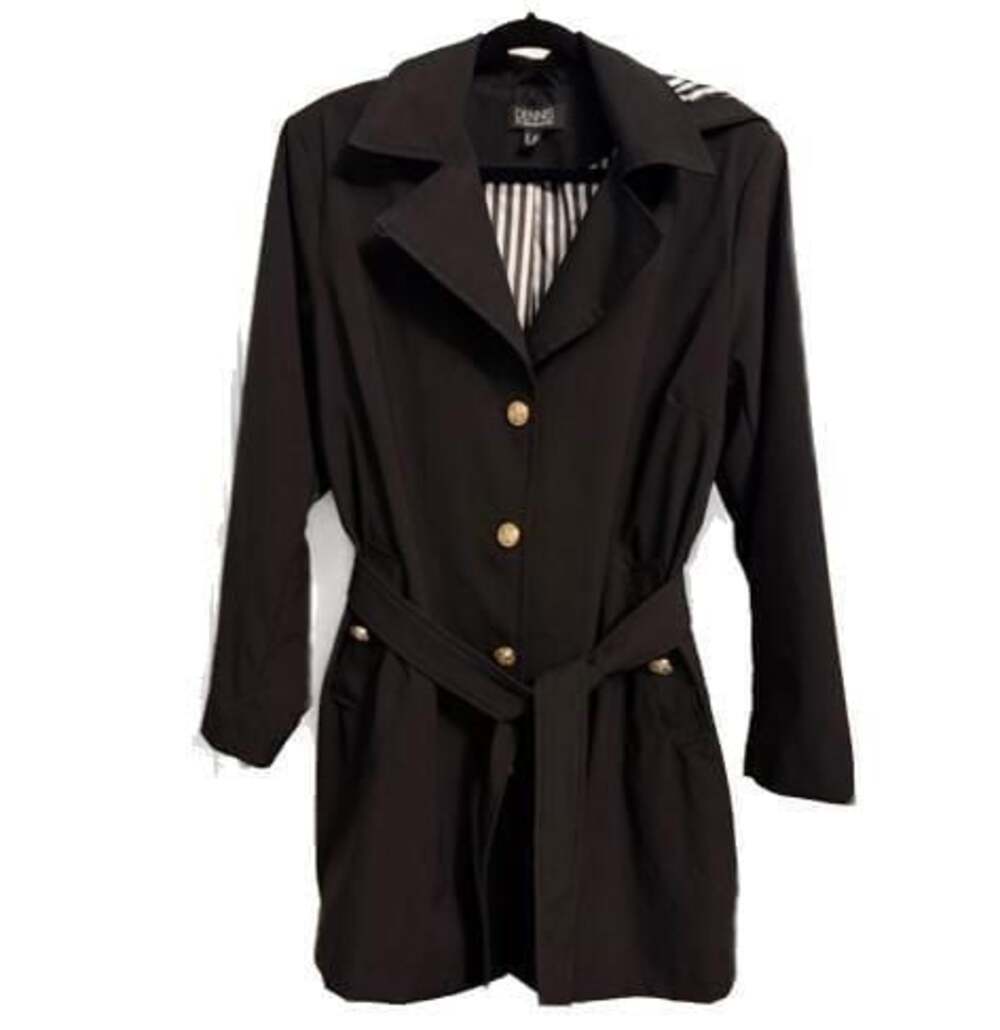 Dennis by Dennis Basso Water Resistant Belted Trench Coat with Hood